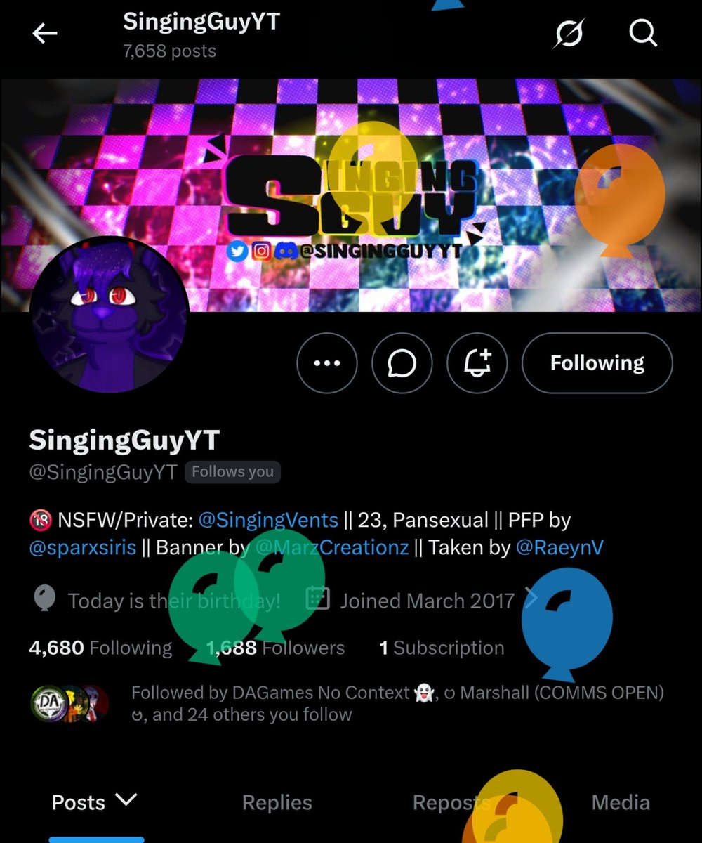 SingingGuyYT's tweet photo. Birthday https://t.co/FW5aiph47t