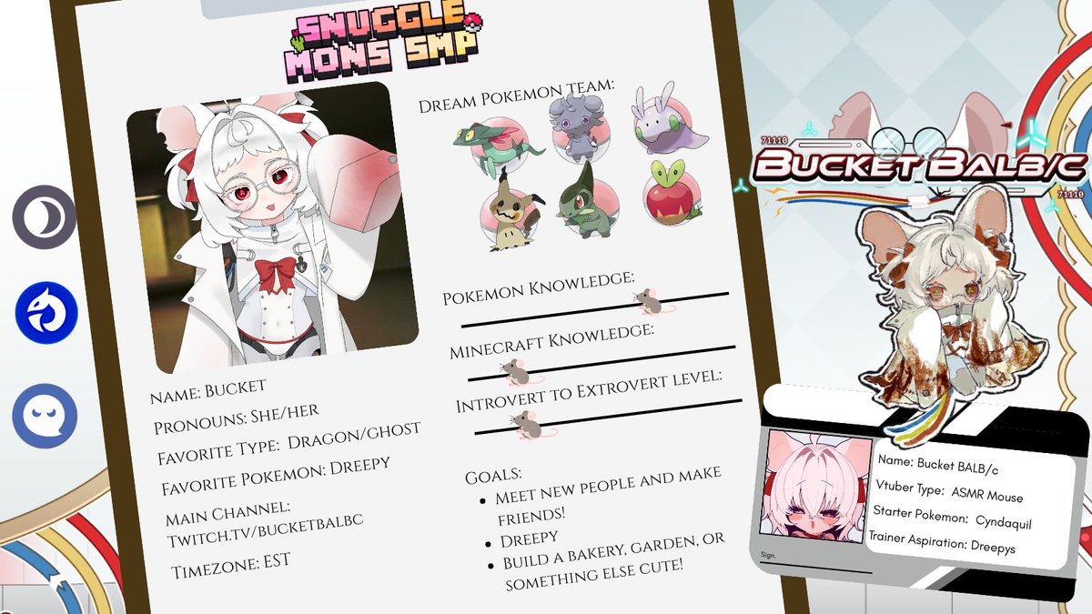 Bucket_BALBc's tweet photo. Starting this evening your mouse is going to be taking part in snugglemons smp! It's gonna be a cozy time and I'm going to do my best to make new friends! 

Let's explore for a few hours before ASMR tonight!
#snugglemons https://t.co/8WxlrEfKGP