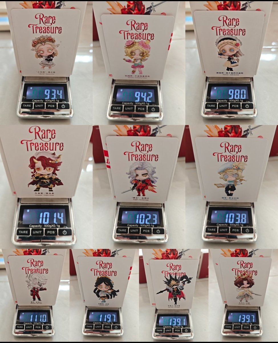 caomeirousong's tweet photo. The weight of the idv rare treasure popmart blindbox https://t.co/IYTo5m9sYl