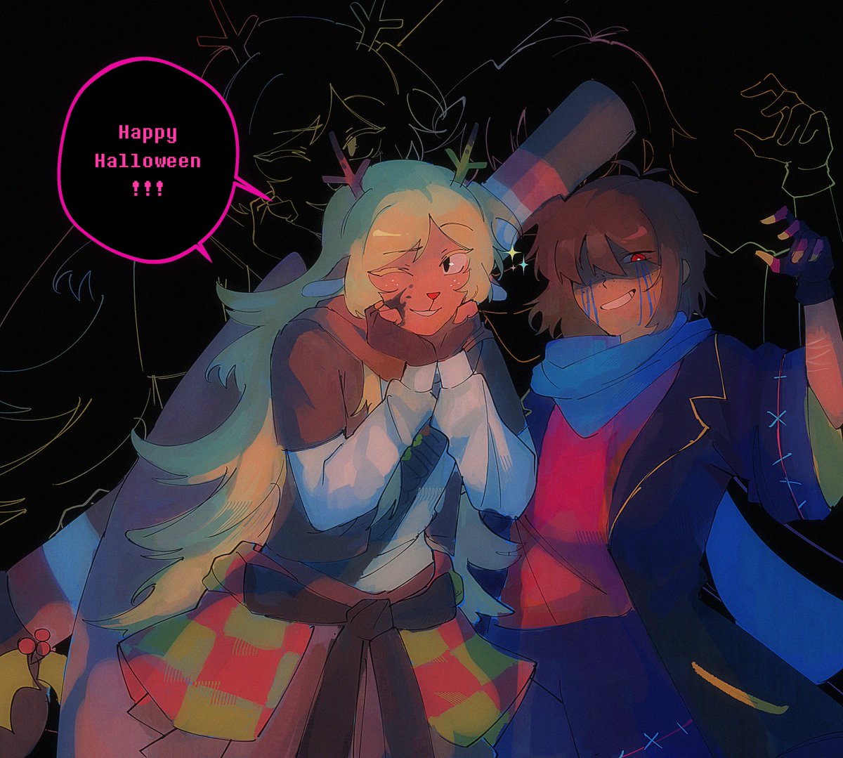 nebbeli's tweet photo. here's my halloween slop #deltarune https://t.co/4QjASx6pGc