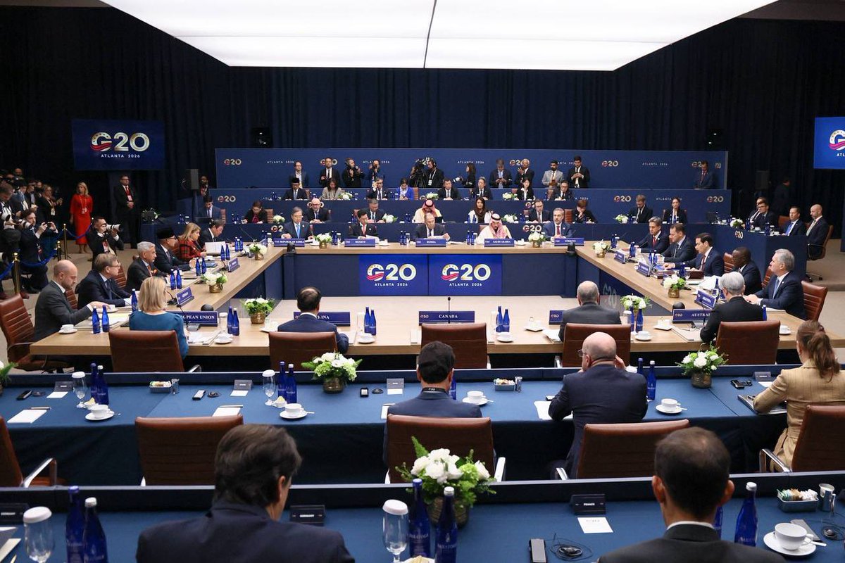 mfa_russia's tweet photo. 📸 Russia’s FM Sergey #Lavrov is taking part in the first Plenary Session of the #G20 Foreign Ministers’ Meeting

📍 Atlanta, October 30 https://t.co/Y4B2LroiEH
