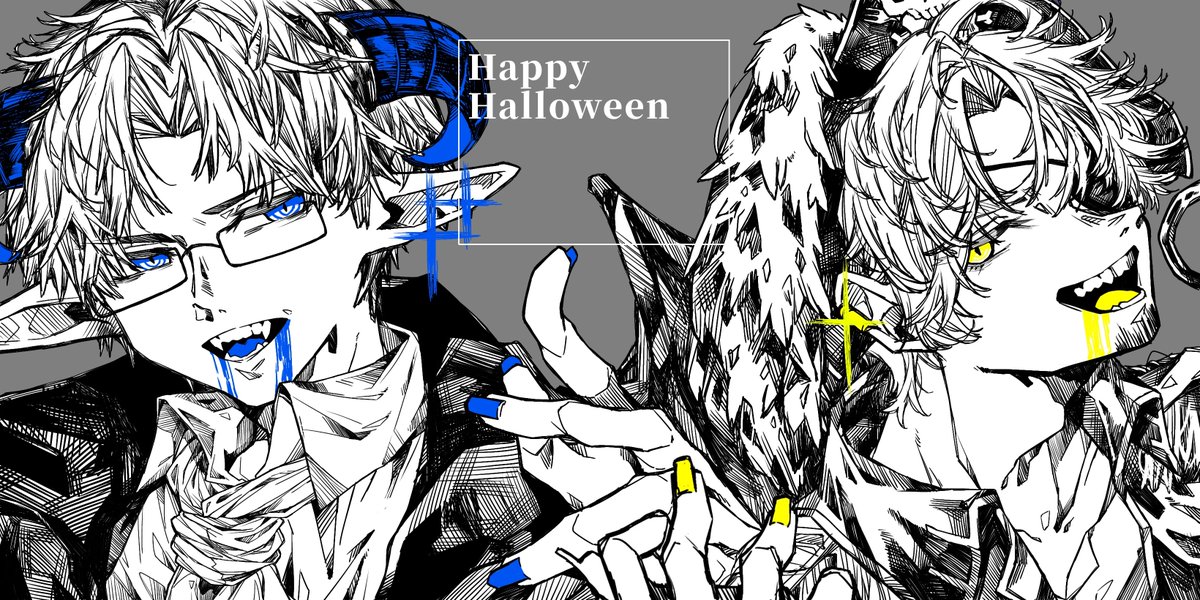 sharknes_Head's tweet photo. 過去絵で茶を濁すハロウィン https://t.co/RznXD2cqUq