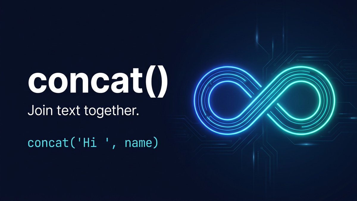 AutoDailyM365's tweet photo. concat() glues text together, no matter how many pieces.

concat('Hi ', triggerBody()?['name'], ', your order is ready')

Handy for subject lines, file names and messages. Full walkthrough in 3 minutes:
https://t.co/gHXaGXNy5R

#PowerAutomate https://t.co/Hef54mPjsB