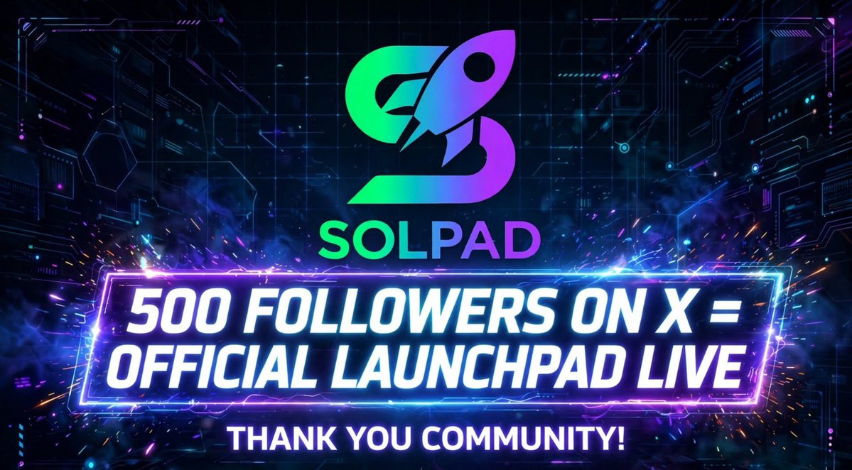 solpadonsol's tweet photo. Build. HODL. Earn. Together on SolPad.

We'll officially go live once we reach 500 followers on x, so keep spreading the news.

@Solana #SOLPAD #CommunityFirst https://t.co/PGLbaSPRDD