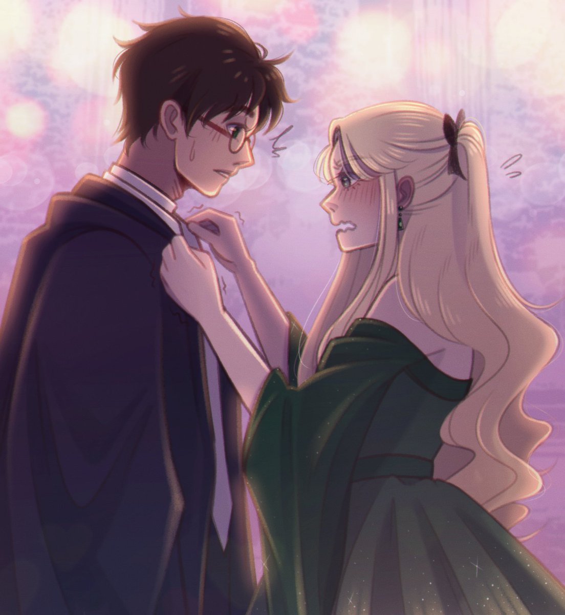 radomonis's tweet photo. the yule ball 🐍💚
here's the textless version!

#malfoy #malfoid #harrypotter https://t.co/eMPYlpN3dT