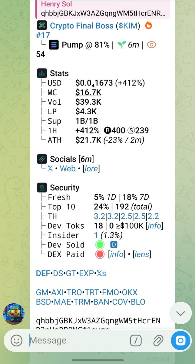HenryHQ1's tweet photo. $KIM
CA;

qhbbjGBKJxW3AZGqngWM5tHcrENR3pVoRB9MCf1pump https://t.co/IX23aj5K6e
