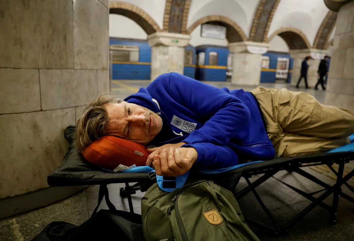 westerosies's tweet photo. ‘Game of Thrones’ star Nikolaj Coster-Waldau was forced to spend the night sheltering inside a Kyiv metro station amid a Russian air raid threat.

“I get to do it one night and tell the tale but there are thousands of Ukrainians it’s a necessity to be safe during the shelling. We need to keep helping the civilians and uphold the rules we all agree on.”

(https://t.co/Qj9Xi38uDg)