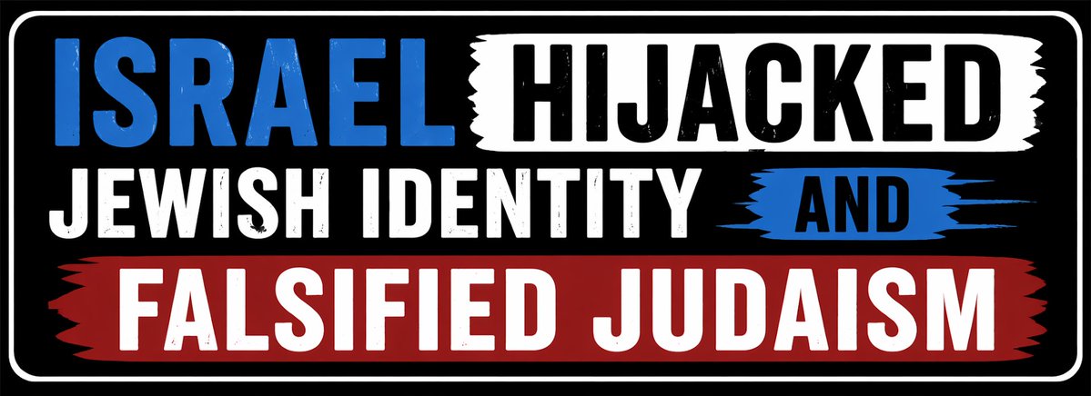 voiceofrabbis's tweet photo. ISRAEL HIJACKED
JEWISH IDENTITY AND
FALSIFIED JUDAISM https://t.co/g3lHd1Vevy