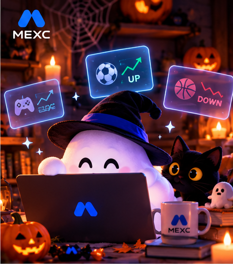 MEXC_Predict's tweet photo. Trick or Treat? Nah, Trick or Predict. 🎃👻

Happy Halloween from MEXC Predict! 💙 https://t.co/1b7gOlBsCM
