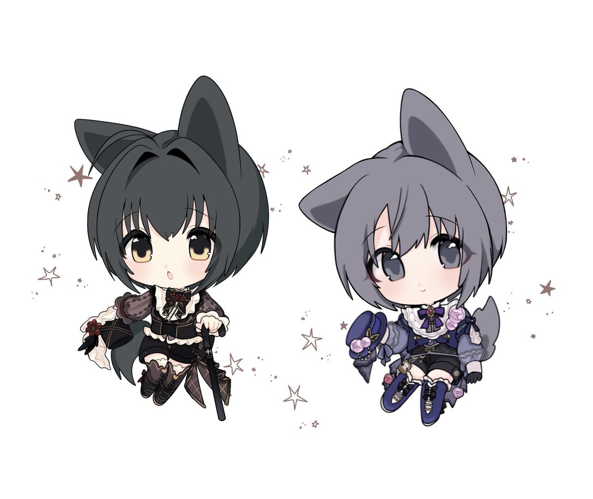nanaD638's tweet photo. デフォルメたくさん描いた！🤝✨
#今月描いた絵を晒そう https://t.co/ut6dc5PMJO