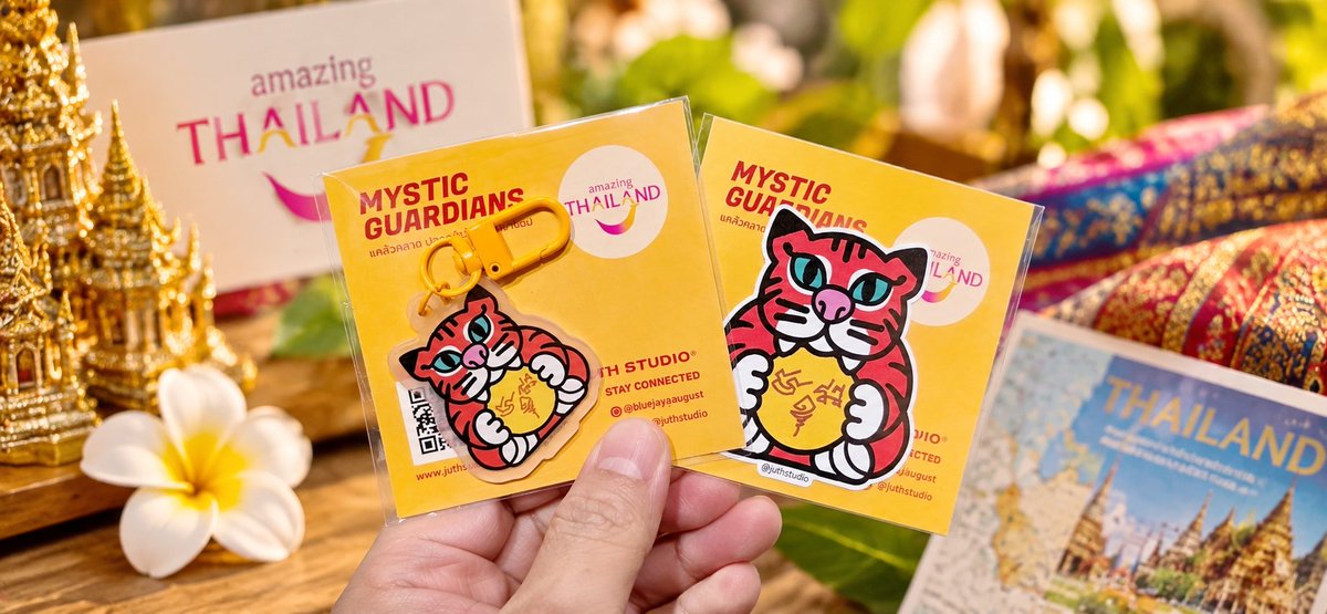 juth's tweet photo. I’m incredibly proud of this moment. 🇹🇭❤️

My little creation, Candiger, from Juth Studio, is now part of Amazing Thailand × Taiwan Pride 2026, in collaboration with the Tourism Authority of Thailand, Taipei Office. 🌈🐯

What started as a character inspired by traditional Thai tiger amulets is now traveling beyond Thailand, sharing our culture, beliefs, and blessings with the world.

Seeing Candiger featured in the official press release means so much to me.

A little tiger, a big journey. And this is only the beginning. ❤️

#JuthStudio #Candiger #AmazingThailand #TaiwanPride2026