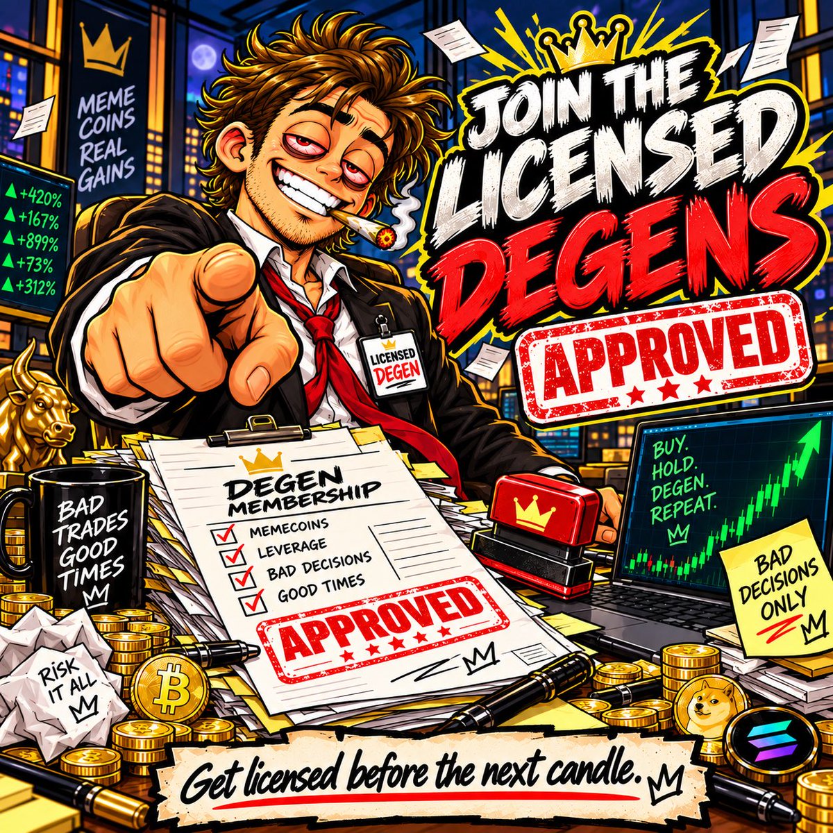 AAlex98497's tweet photo. Wall Street spent years calling leverage reckless.

Hyperliquid turned high-speed leveraged trading into a battlefield for a new generation of traders, and suddenly the line between Wall Street professional and crypto degen started disappearing.

@Pumpfun @WSJ https://t.co/Hndvs2qNlz