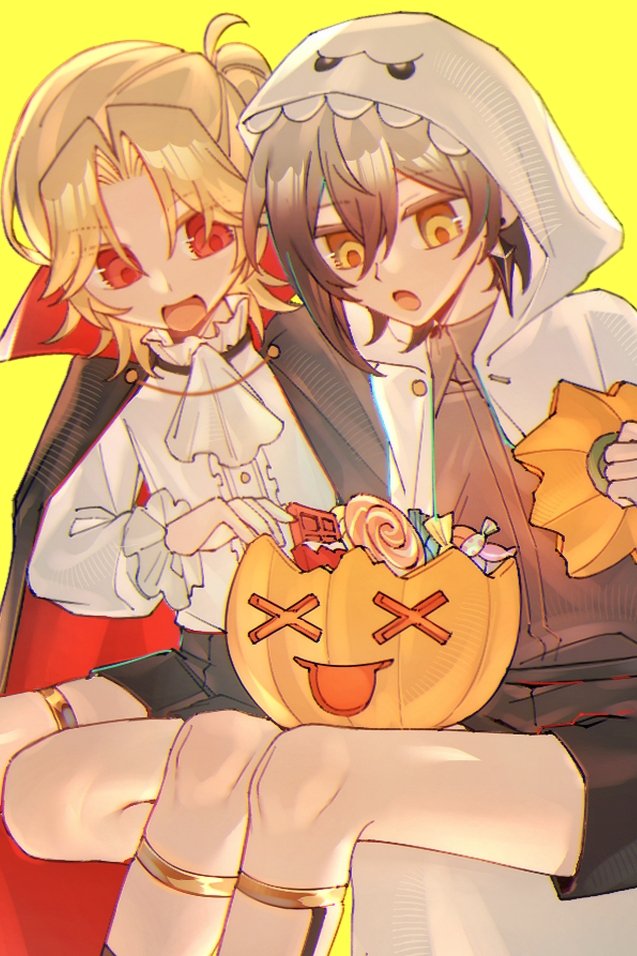 MonoKatta41000's tweet photo. ハロウィン！！！🎃🎃🎃🍬🍬🍬🍬
#絵れしく 
#羽ペン
#832エゴサ用 https://t.co/XjYjgx9Mec