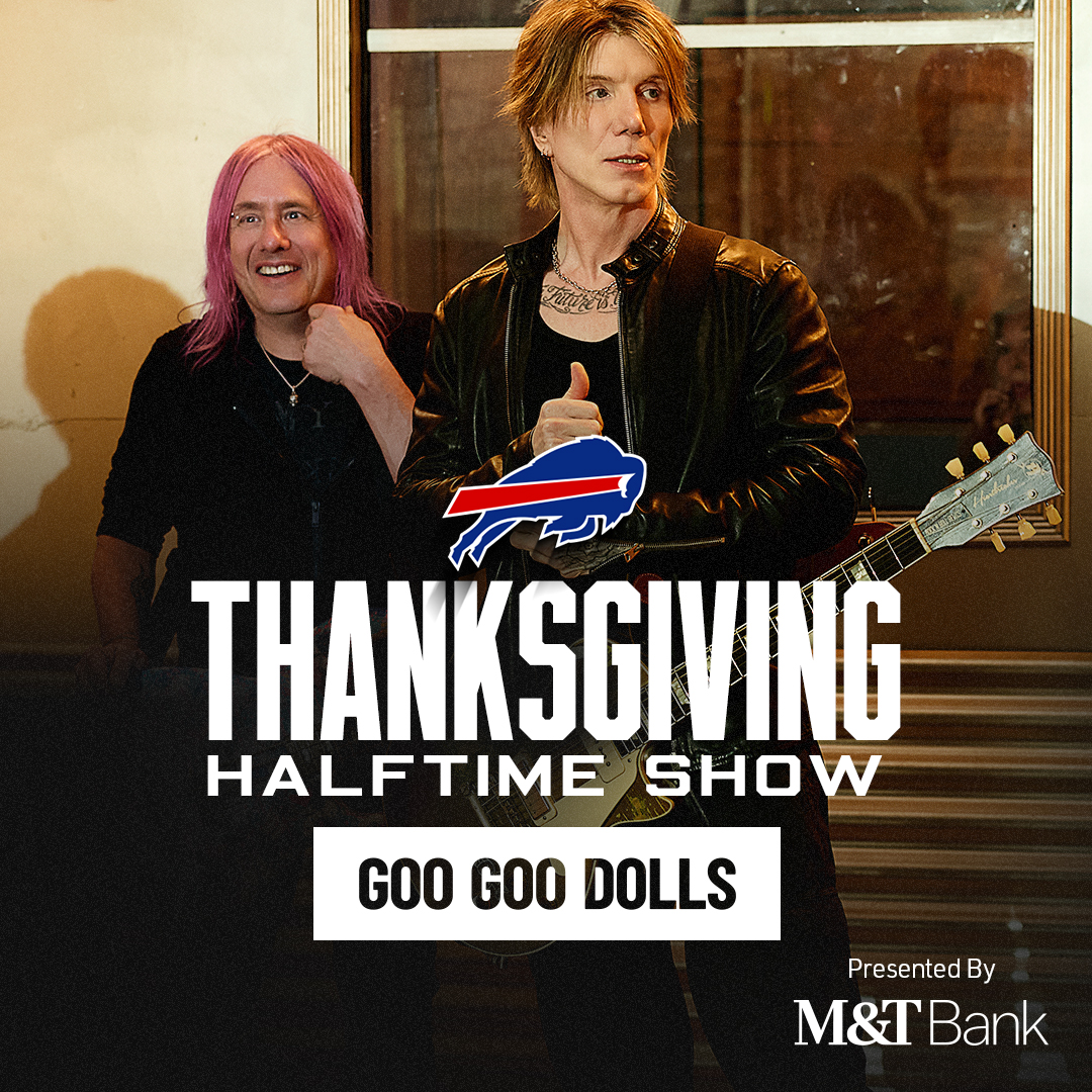 googoodolls's tweet photo. We'll be performing at the @BuffaloBills halftime show on Thanksgiving Night at Highmark Stadium 🏈🙌 https://t.co/8tUakOTxjE
