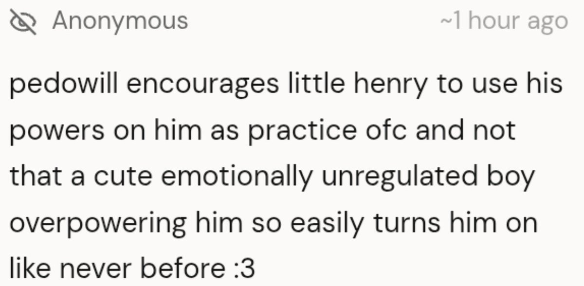 will_thighs's tweet photo. He feels bad for teasing Henry but it's the only way to get him to use his powers! He'll get so angry and pin him to the floor, and well once they're there he can instruct Henry on what to do next with someone who's completely at his mercy <3 https://t.co/G4JfXsiAxi https://t.co/XWNw1LAmQA
