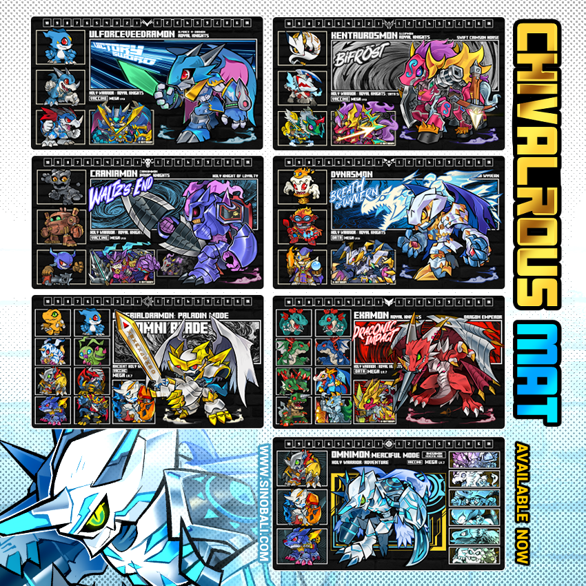SinobaliStore's tweet photo. CHIVALROUS MAT is finally here!! A mix of fan favourites and some of my own faves, all brought together in one release!

Ships internationally and available now at https://t.co/fn9EXeoXvy ⚡️ https://t.co/66LrFvBCW3