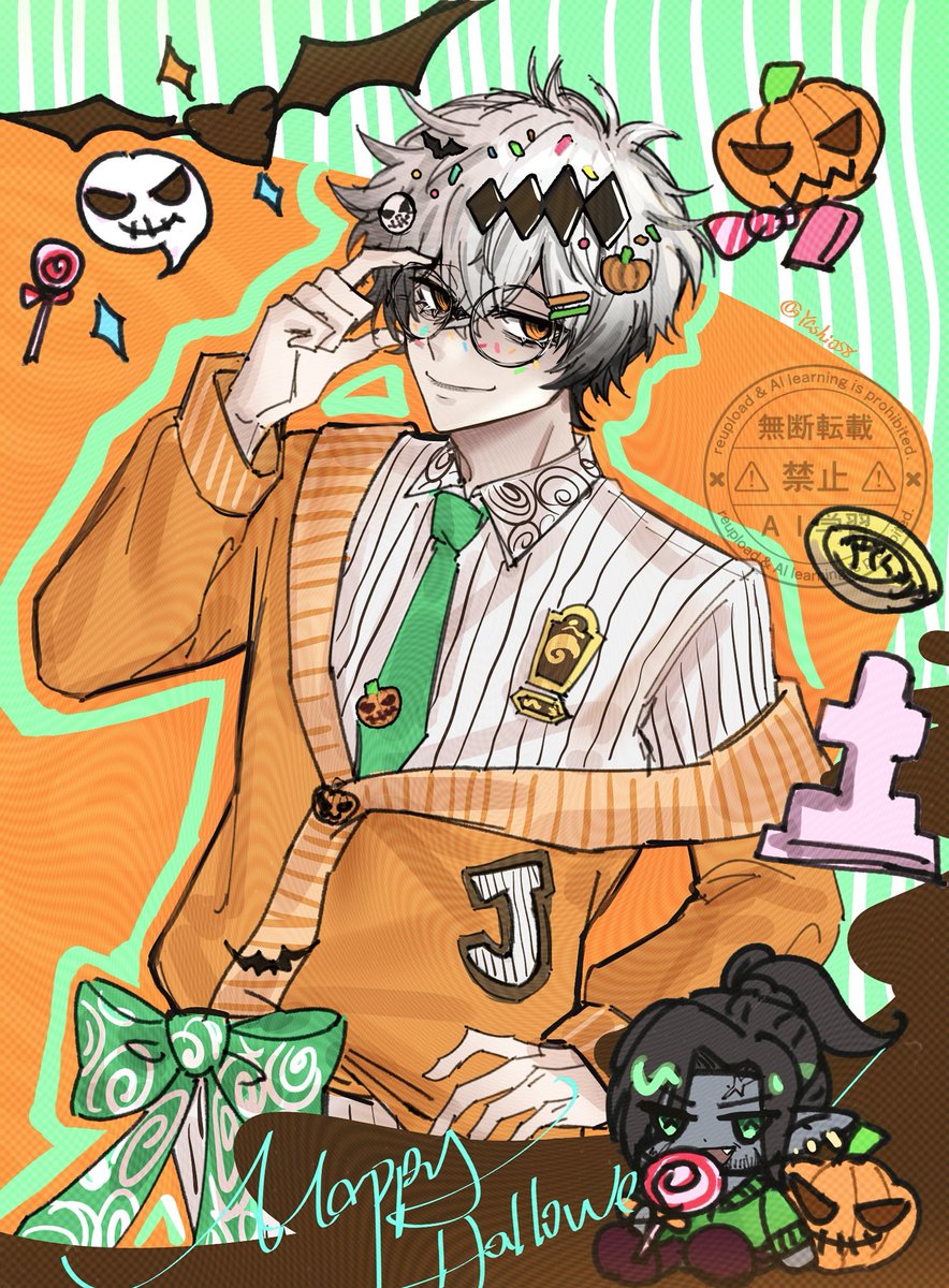Yashio58's tweet photo. Happy Halloween！！✨✨🪙🎃 https://t.co/WqE7OMAABG