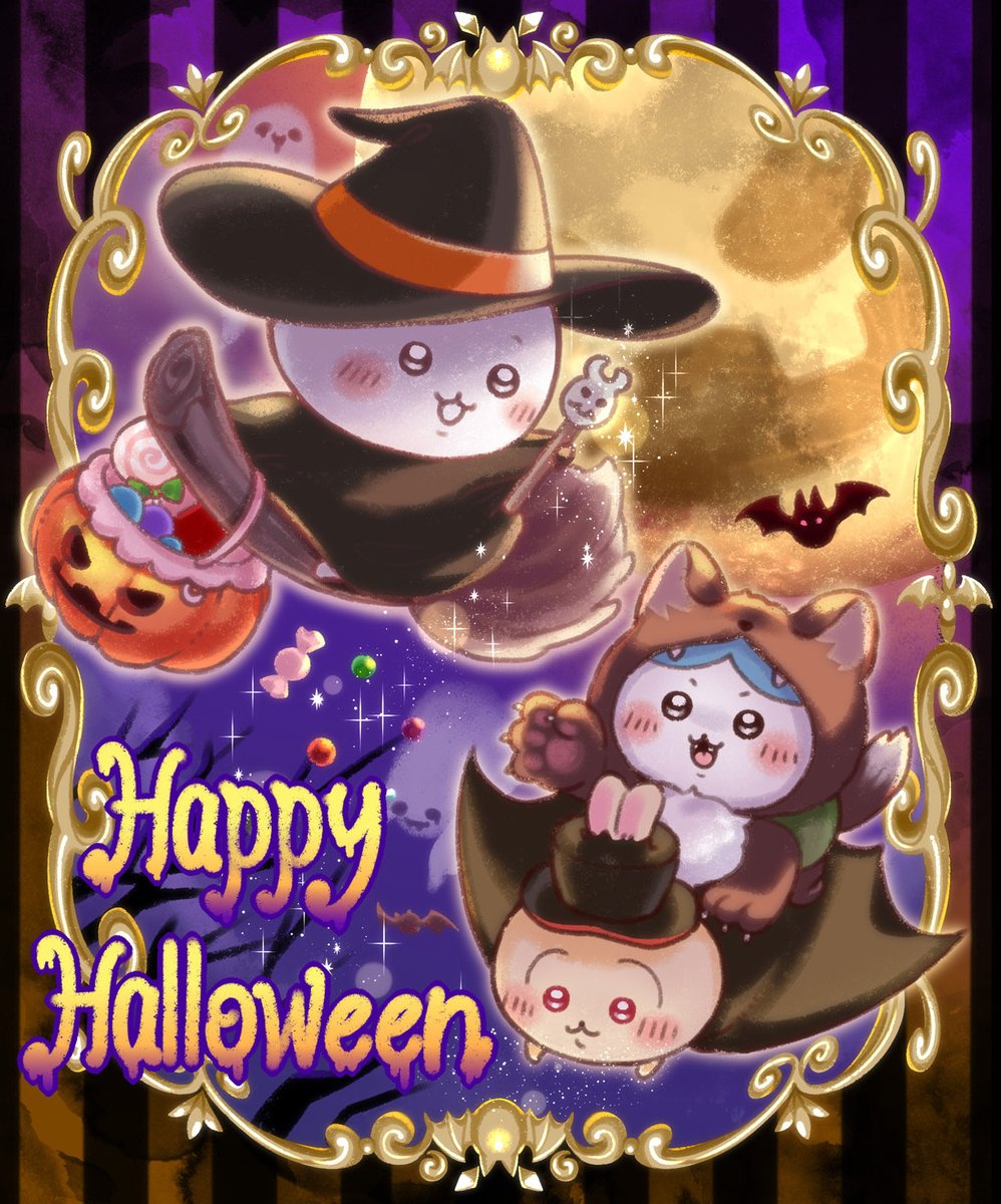 matatabiice's tweet photo. ハッピーハロウィン！！🎃👻

#ちいかわファンアート https://t.co/Vh37oJR6Mt