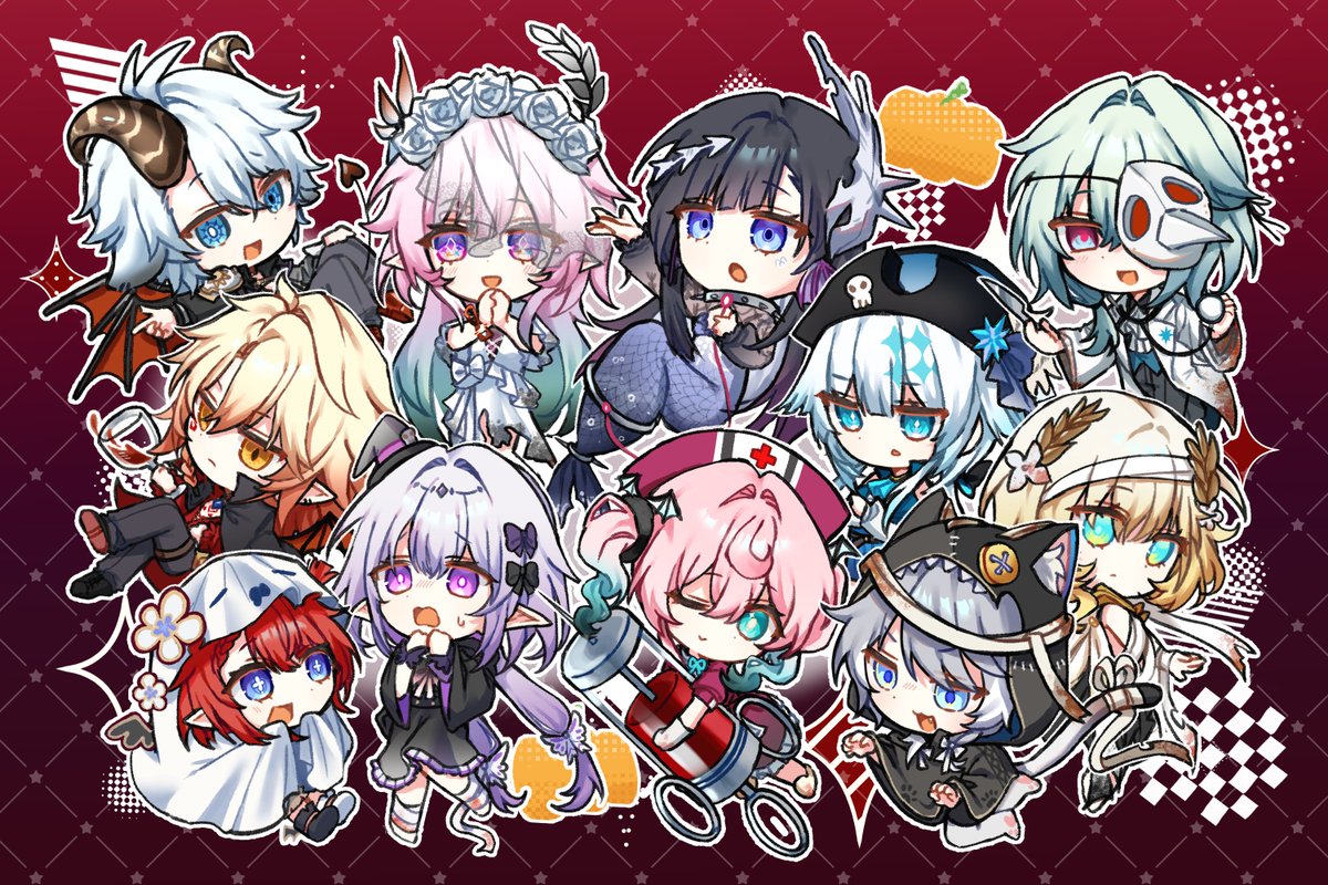 M3hen000's tweet photo. Happy Halloween ! 🎃 #HonkaiStaiRail #崩壊スターレイル https://t.co/DxYKE58HjF