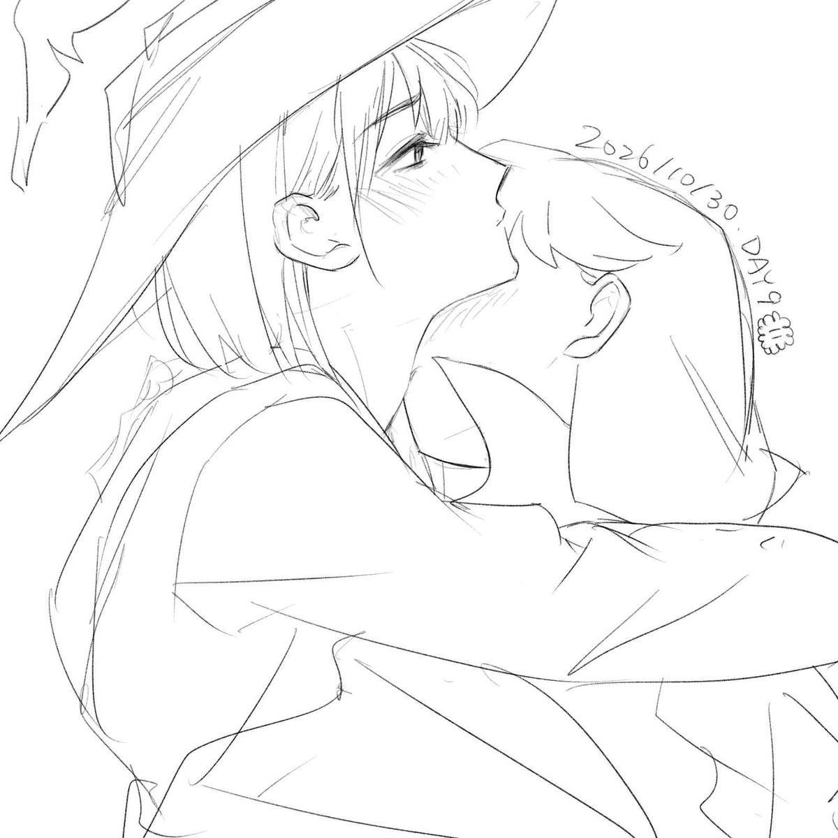 LohOrion's tweet photo. 🎃

PS 灵感来自hbd老师！🧙‍♀️x🧛真的太美味了🤤
PPS 动作有参考 https://t.co/n6WE535f9R