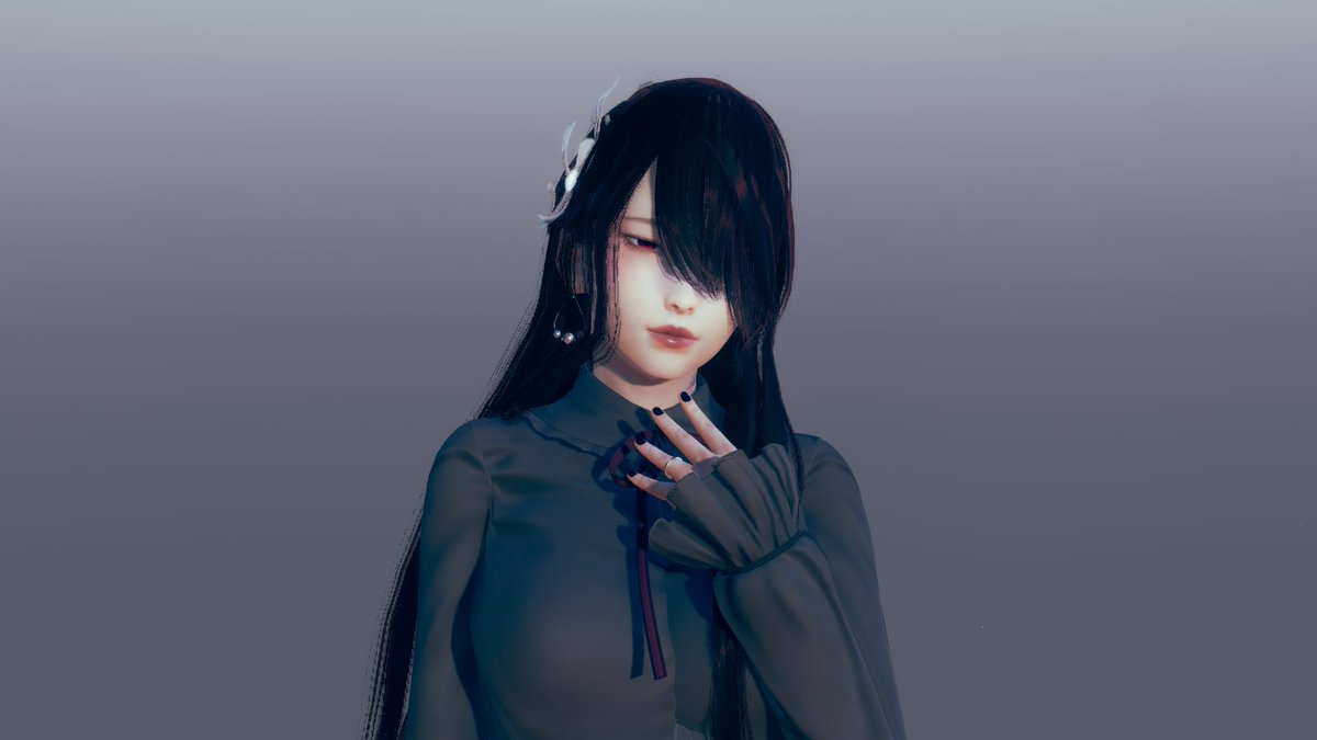 popriphery's tweet photo. the time i made nyota miya in a game... i forgot she turned out quite cute https://t.co/giNlRFB2mL