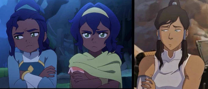 Image from korra’s first widow (A7H SPOILERS) (@canaryuri)