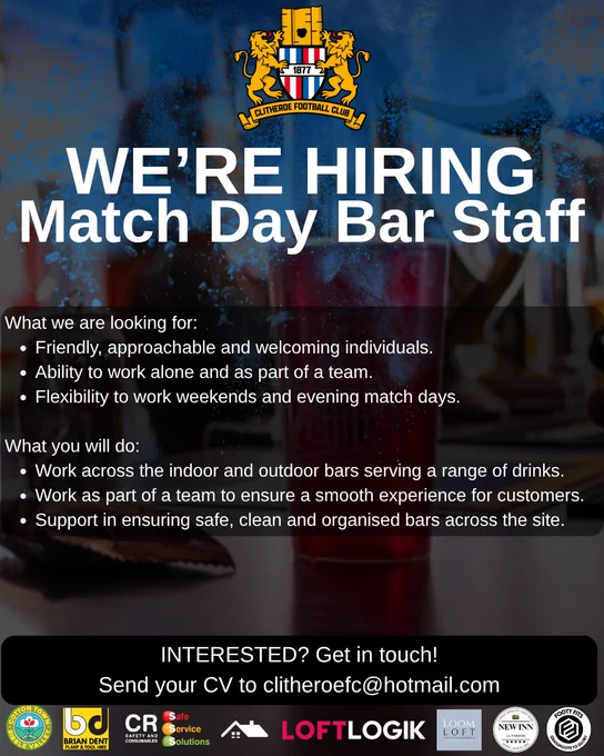 Image from Clitheroe FC (@ClitheroeFC)