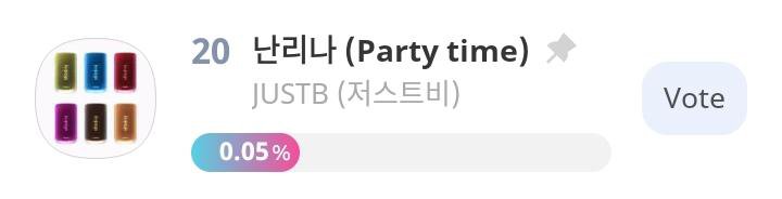 kswoopetals's tweet photo. 🗳️VOTE JUSTB PARTY TIME AT IDOL CHAMP APP

How to vote? 
1. Download Idol champ in Play Store or App Store
2. Earn Chamsim (Ruby Time Star) 
3. Exchange Chamsim to Ticket for Vote
4. Vote JUSTB PARTY TIME with the ticket

Goodluck ONLYB 🤍 https://t.co/FUapVoaebl