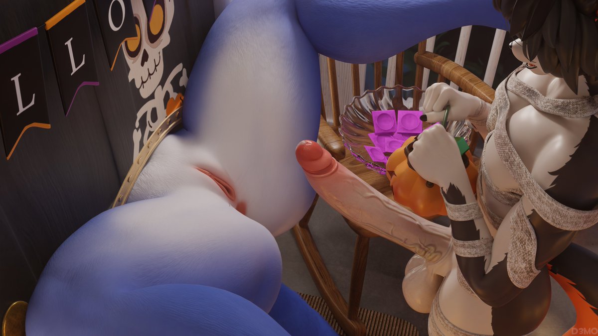 MrD3mo's tweet photo. "Trick or Sex"🎃

Krystal model by @DogZeela 
Aak model by @valorlynz 
Rigged by @CaptainFlapcats https://t.co/WaSRle94BP