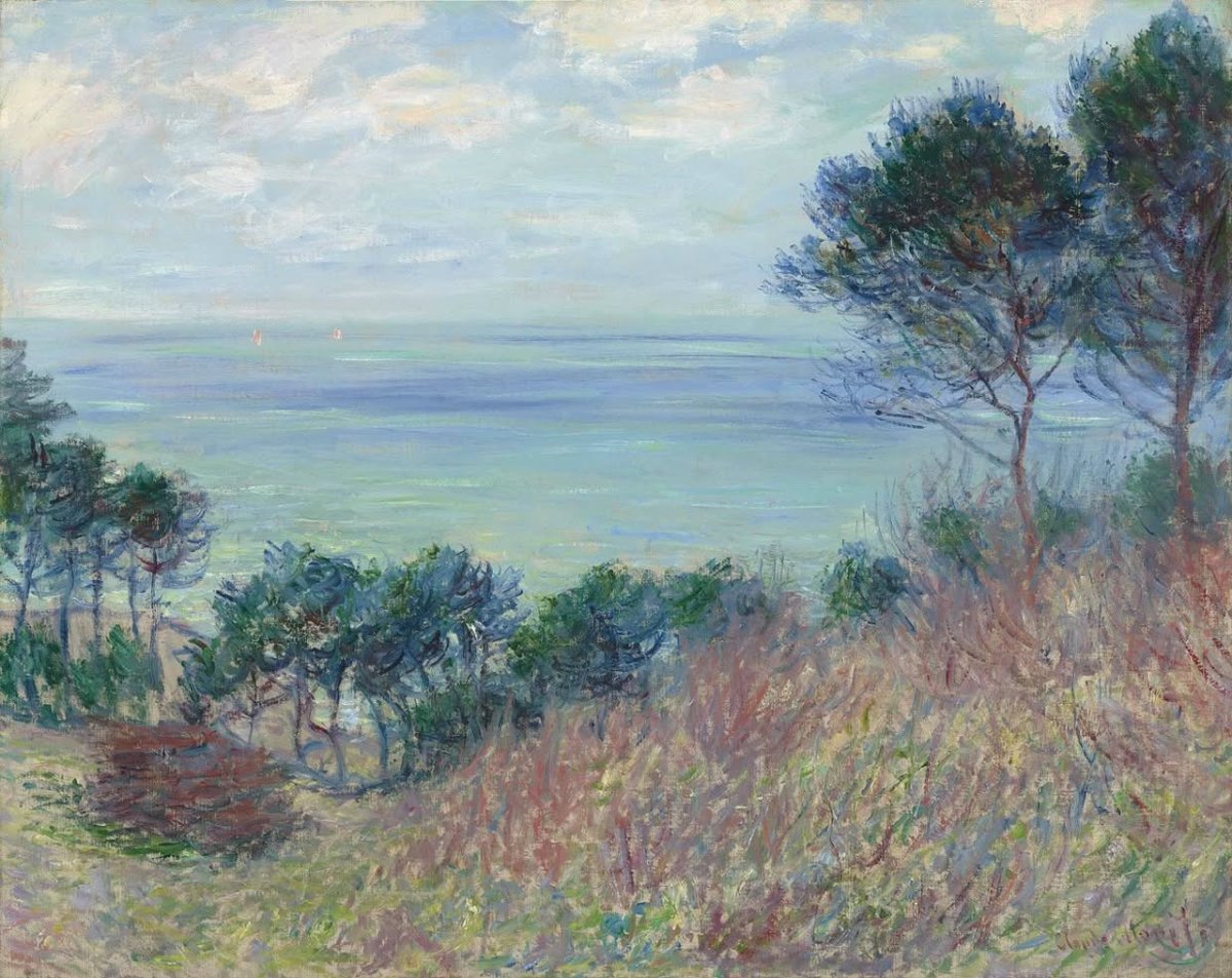 LuizSantosMusic's tweet photo. Claude Monet (French, 1840-1926)  - "The Coast at Varengeville", 1882
#art #arts #finearts https://t.co/86dGup5P16