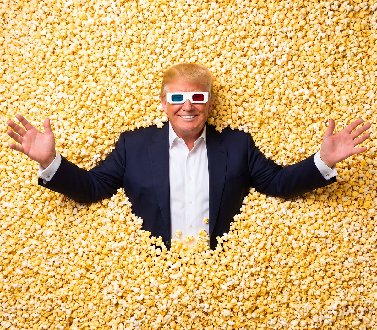 PapiTrumpo's tweet photo. I LOVE POPCORN WEEKENDS!!!🍿🥳🥳🥳 https://t.co/MVEPN2xWof
