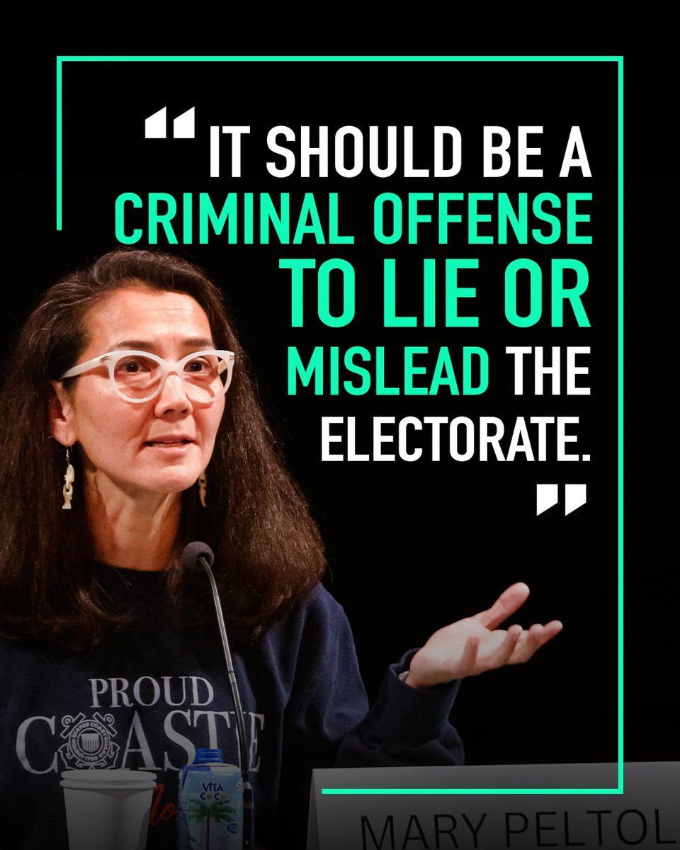 PredictableShow's tweet photo. An August clip shows Alaska Senate candidate Mary Peltola saying, “It should be a criminal offense to lie or mislead the electorate,” during a discussion of a Welsh law on deliberately misleading voters. The National Republican Senatorial Committee recirculated the clip after The New York Times reported that people connected to Peltola’s campaign allegedly helped recruit another candidate named Dan Sullivan, potentially splitting votes from Republican Sen. Dan Sullivan. Peltola has denied knowing about the effort, which remains under investigation. On Polymarket, Peltola is around 71% to win and Sen. Sullivan around 29%, with roughly $2.1 million in volume.