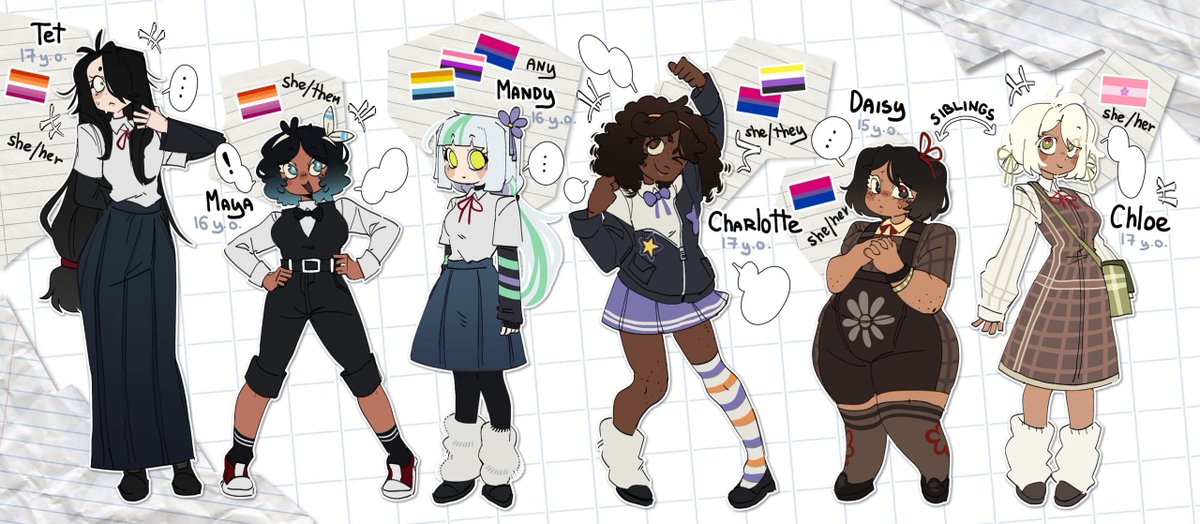 sharprexxx's tweet photo. sometimes i remember that i have fhs ocs but actually dont know what to do w them😢 theyre cuties... https://t.co/D1Q8vGAJqa