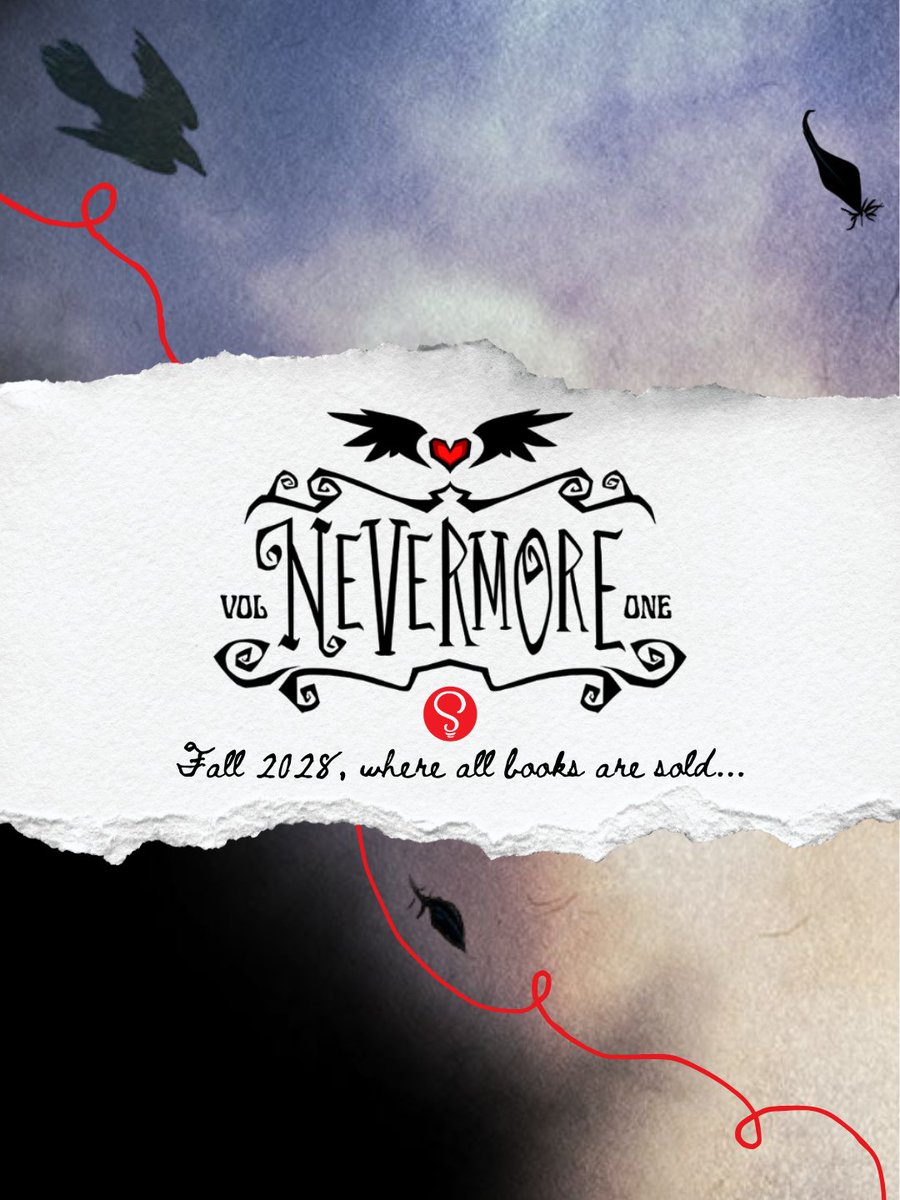 rednflynn's tweet photo. For our final trick of the spooky season, it is my treat to announce that we will be working with @SourcebooksFire  to bring you the first four volumes of Nevermore in print.🎃 https://t.co/VtsoPfthqg