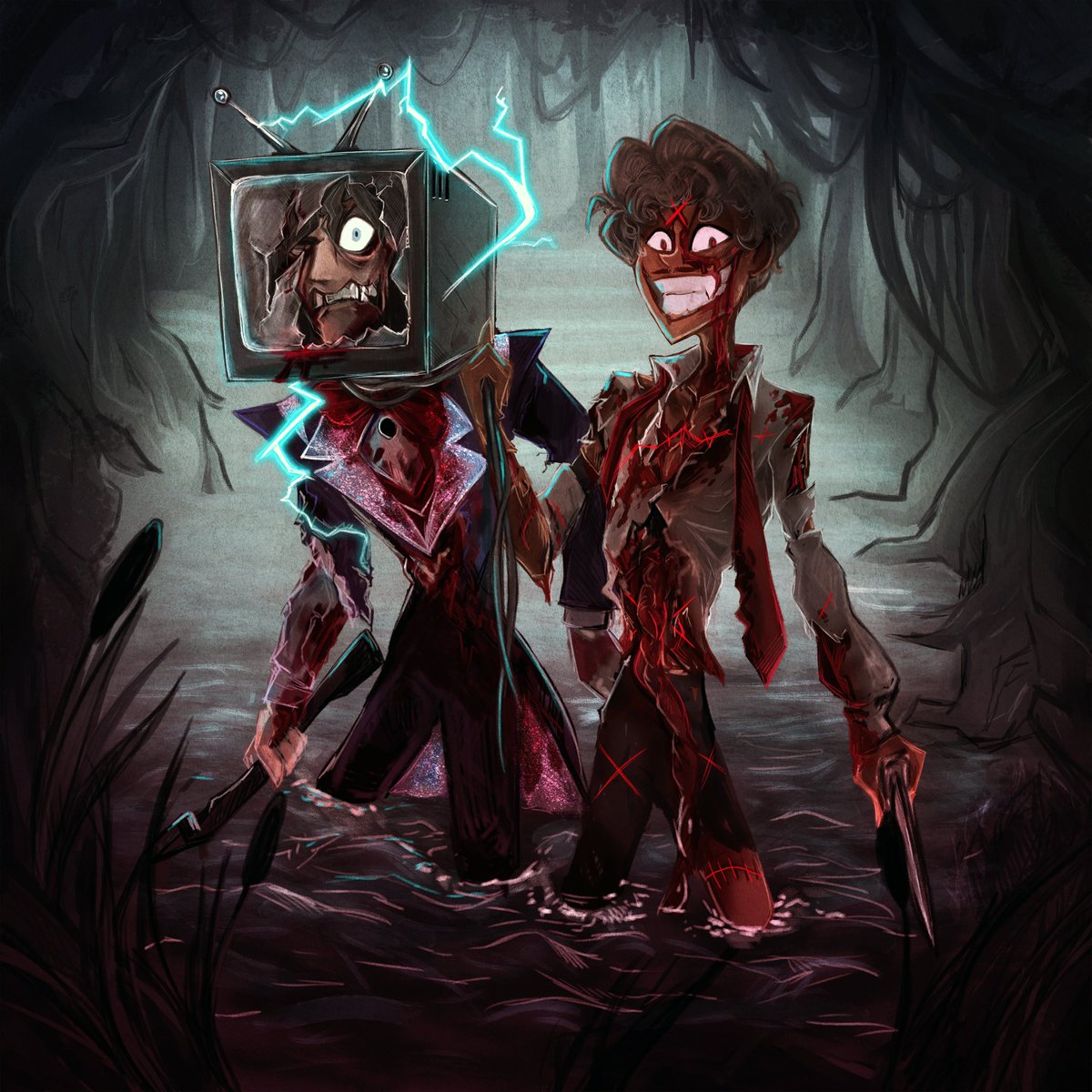 hellaphim's tweet photo. HAPPY HALLOWEEN :]

My gift for @Evie751756 I hope you enjoy :D <3 ZOMBIESSSSSS.

#RadioStaticExchange #RadioStatic #murdermedia https://t.co/oRK9Mwz3O1