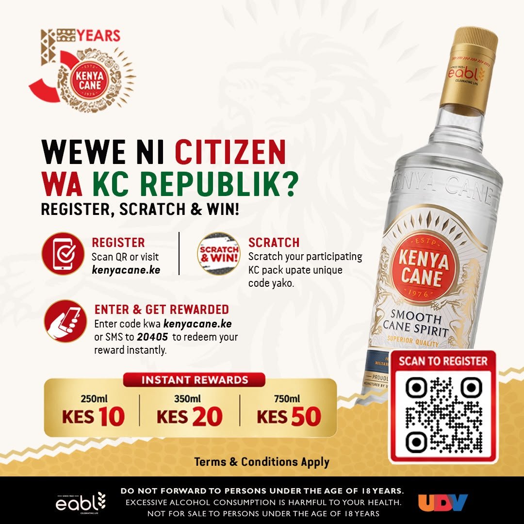 Tweetsbymunene's tweet photo. Kenya Cane's 50th anniversary is an occasion centred on heritage and excellence, with music and consumer engagement adding to the golden celebration. Spirit Yetu Idumu #KCAt50 https://t.co/C6CaHzxfvC