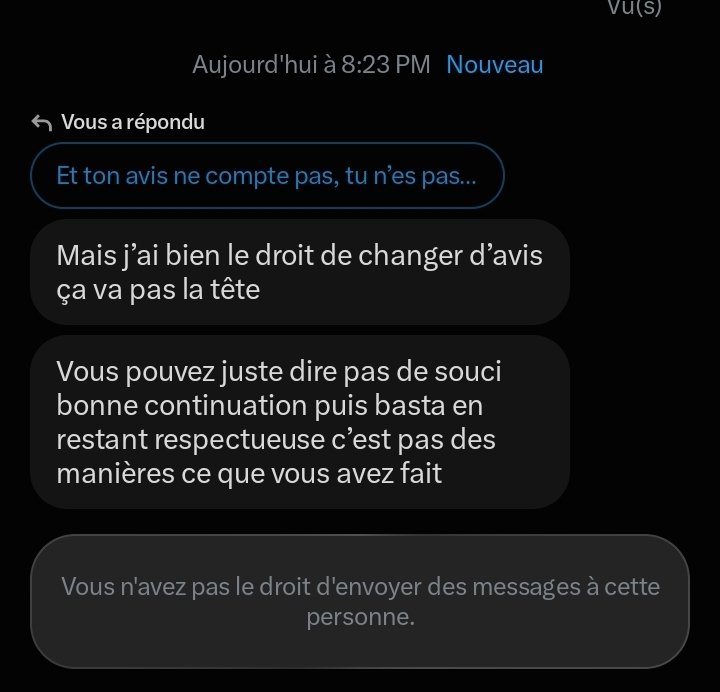 MissVxnillee's tweet photo. MDDRR ? Bah dis donc et je dois encore me soumettre après qu’il ait dit son avis désastreux que personne n’a demandé ? Ce n’est pas une safe place pour des tapettes sensibles ici. https://t.co/rpWMkleMvQ