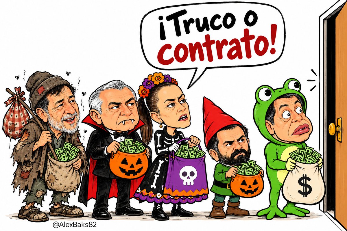 AlexBaks82's tweet photo. Todo listo para el Halloween del bienestar...
¡Truco o contrato! https://t.co/dheJ5PiB0E