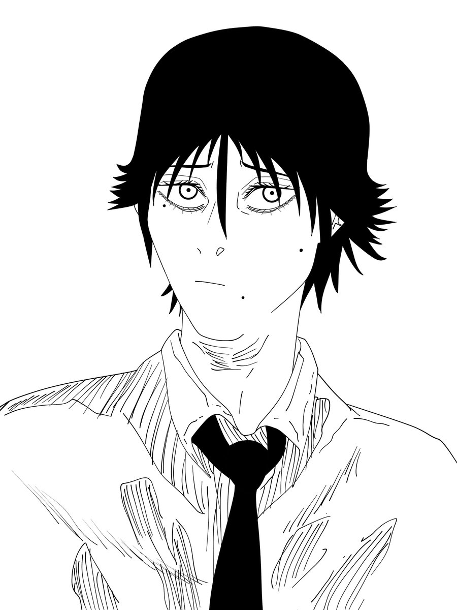 ZONHELL's tweet photo. @harvynne Arte con estilo de Chainsaw man https://t.co/hY3pXtk1wn