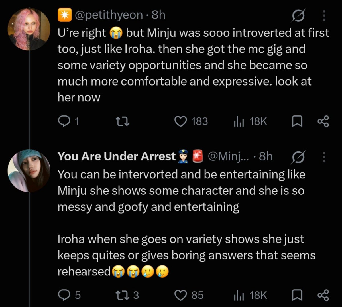 fiolowee's tweet photo. well even though iroha is an introvert, she's not as boring as you'd like. while others member have already gotten MC jobs, iroha hasn't gotten any MC jobs since her debut. and this is all your fucking fault @BELIFTLAB  
#RespectIROHA #JusticeForIROHA https://t.co/O9FT7h0AhN