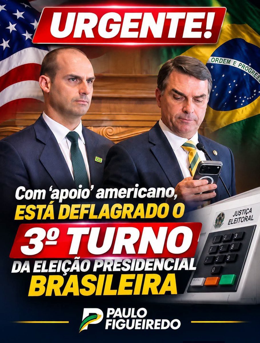 KurtRussellGRC's tweet photo. Lula will be arrested if he doesn't flee immediately!

Flávio Bolsonaro Elected President of Brazil.
🇧🇷🇧🇷🇧🇷🇧🇷🇧🇷🇧🇷🇧🇷🇧🇷🇧🇷🇧🇷 https://t.co/yvlGTXP1RC