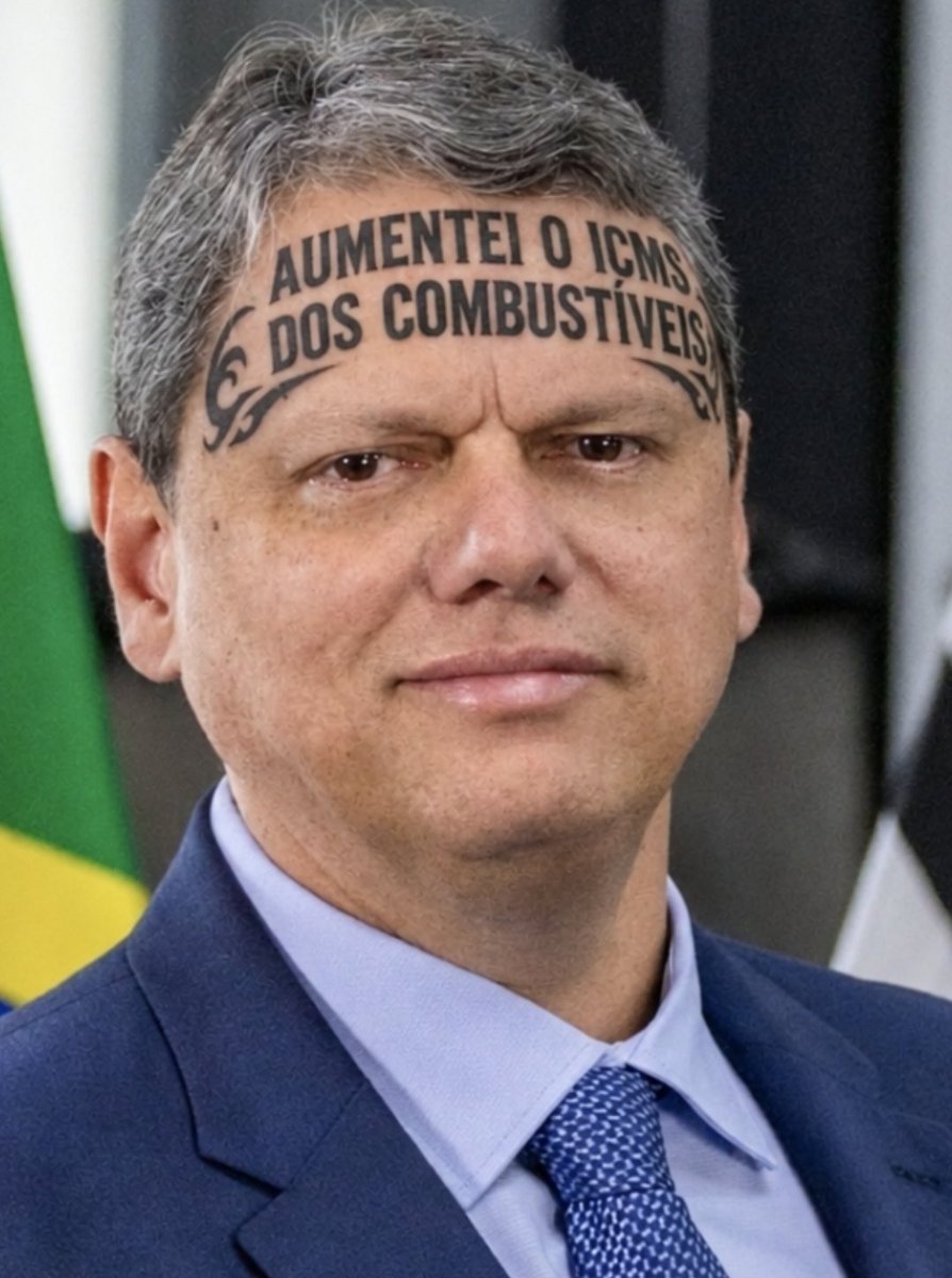 KurtRussellGRC's tweet photo. ICMS will see a 27% increase on fuels in SP thanks to Tarcísio de Freitas, DO THE T BOLSOMINIUN! https://t.co/vEzeItRW91