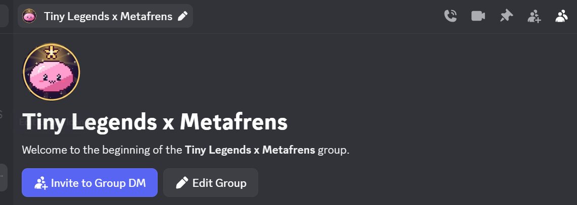 The_sugargirl's tweet photo. Locked down some @Tinylegends_io spots for my community.

Free mint, 1111 supply launching on Robinhood.

Thanks to @Naruto8720 and @WayneL_ for taking care of Metafrens Familia❤️

Always NFA, DYOR. https://t.co/6DpksWk5Gs