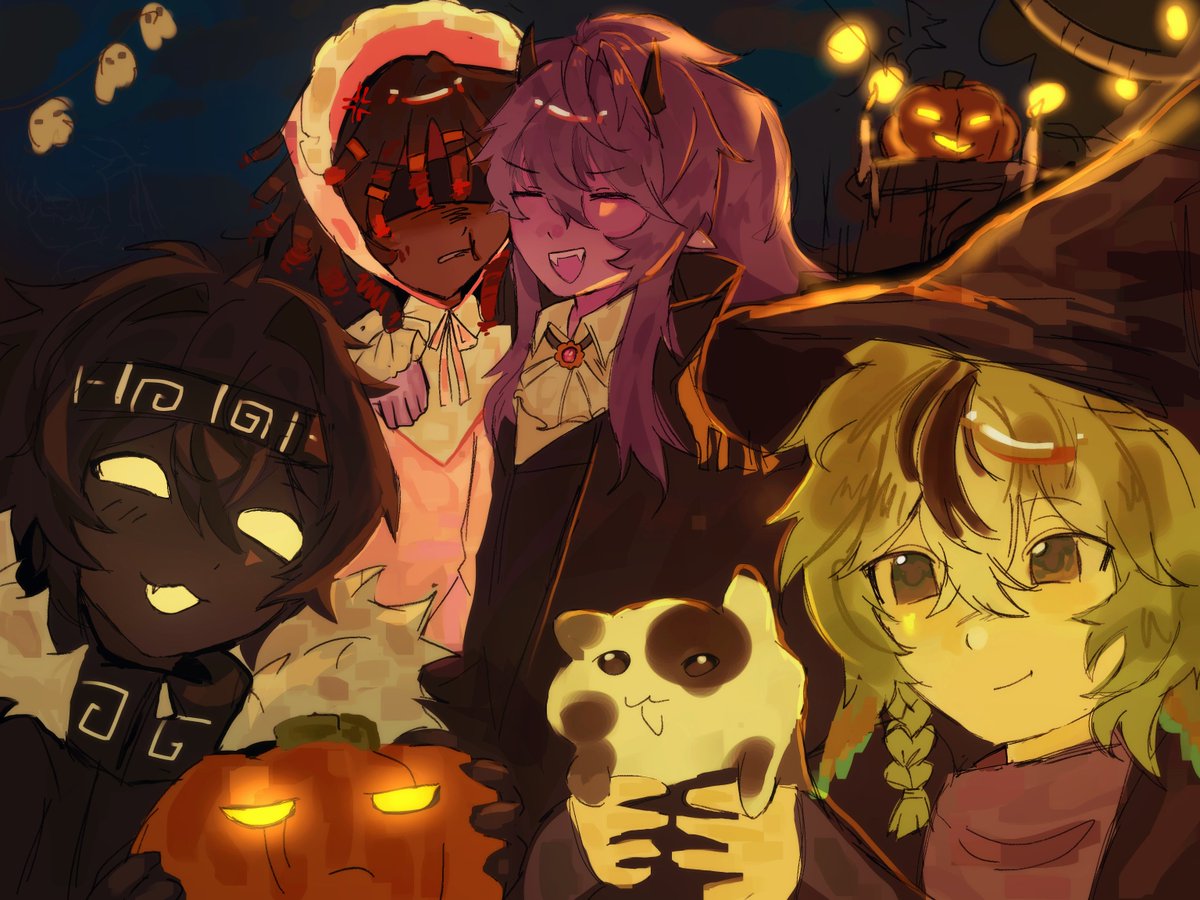 ChinoScarafag's tweet photo. Happy Halloween 🎃!!

UU quartet 
#unstableuniverse #mcyt #parrotx2 #spokeishere #flamefrags #Wemmbu #Halloween2026 https://t.co/7RlMGqMtVZ