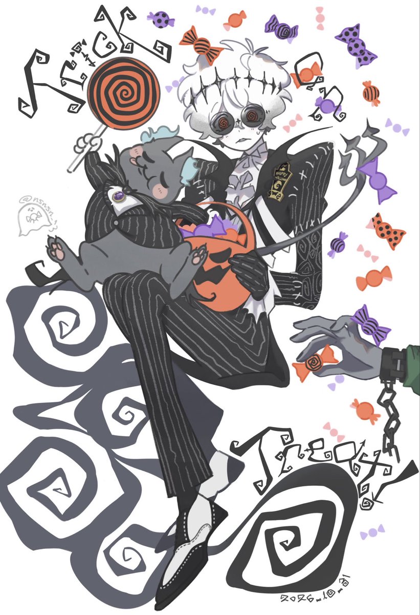 nsnsn_13's tweet photo. Trick or Treat!🍬🎃 https://t.co/Vq648y5FNH