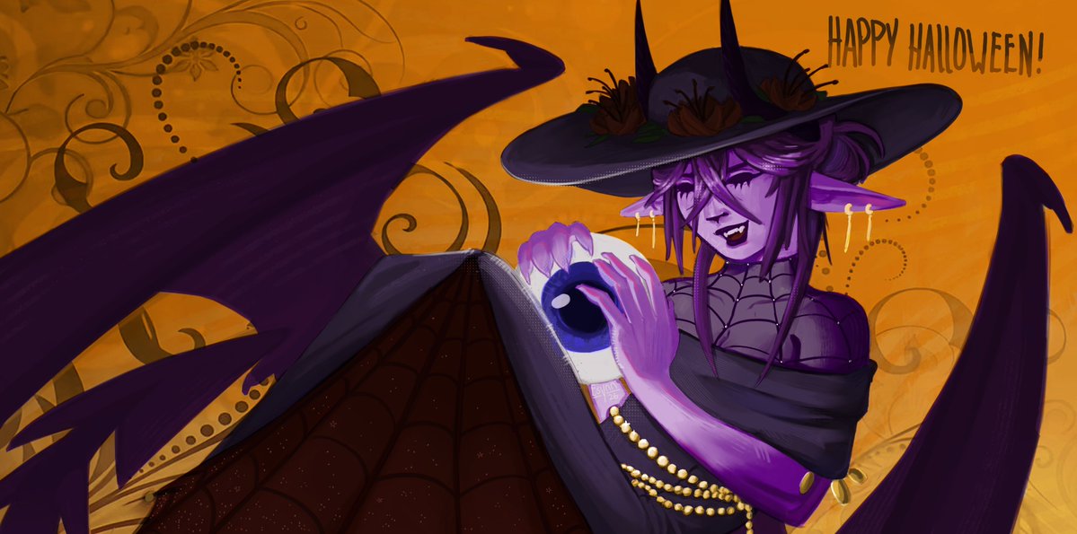 Esynn_'s tweet photo. Femmbu says Happy Halloween
#wemmbufanart https://t.co/0RSNyxPPsq