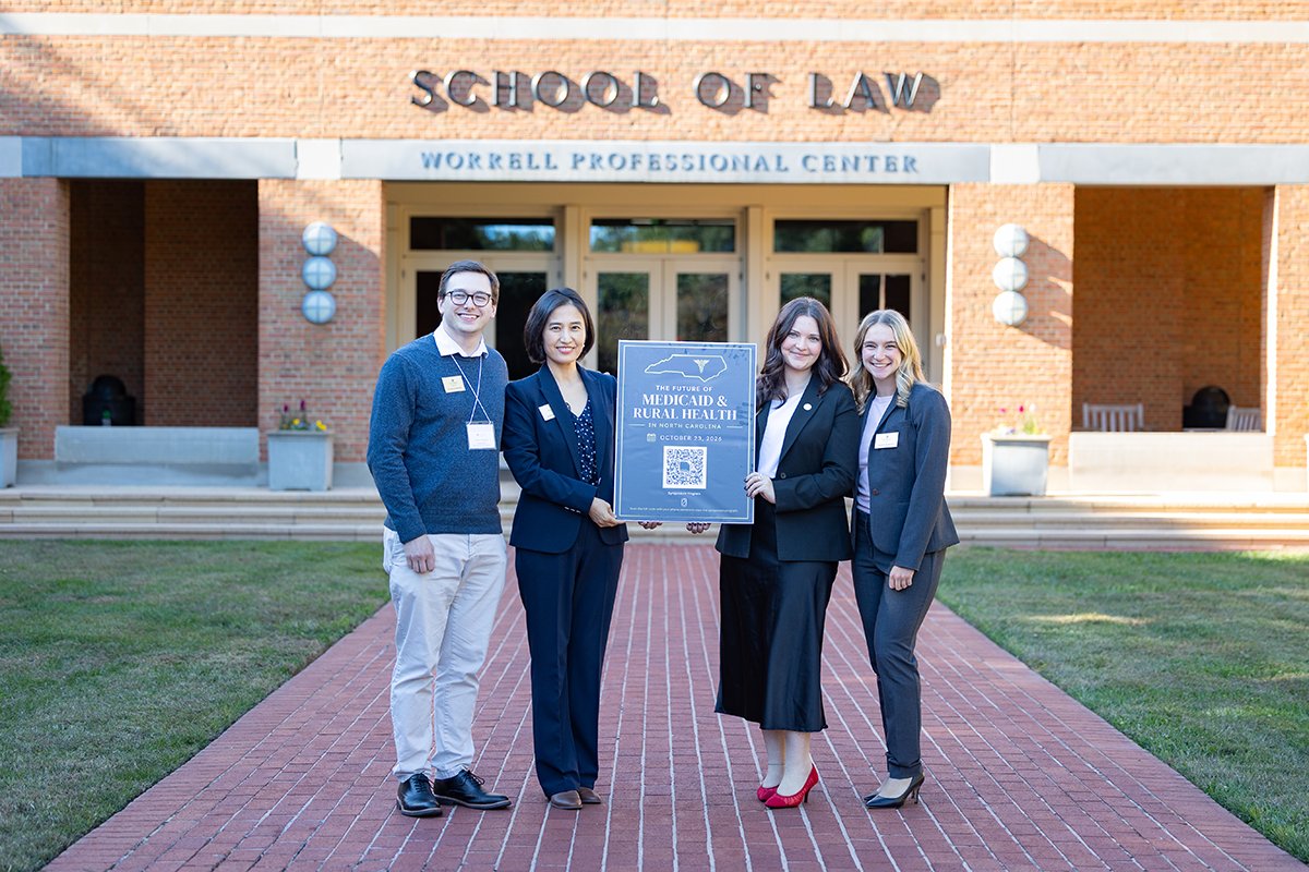 WFULawSchool's tweet photo. On 10/23, the Wake Forest Journal of Law and Policy (JLP) brought together legal scholars, health policy experts, and legislative advocates for their 2026 Symposium, "The Future of Medicaid and Rural Health in North Carolina." https://t.co/2EaXXIPtRf