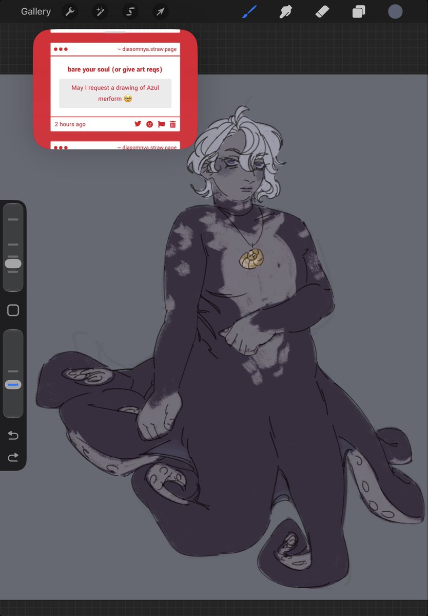 DlASOMNYA's tweet photo. i hope including my hc is okay… mer azul req :3 https://t.co/vX5Vok9oSx