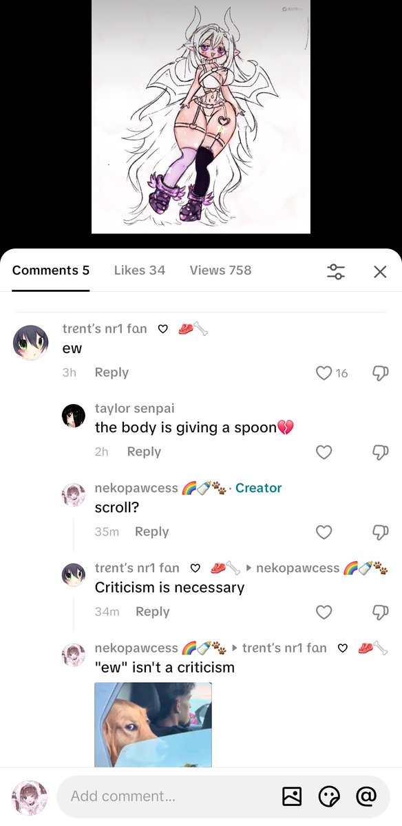 Kur00m88's tweet photo. Why is the art community on tiktok so dumb and rude to small artists?
(Sent from a Discord gc) https://t.co/OyVgKzoADh