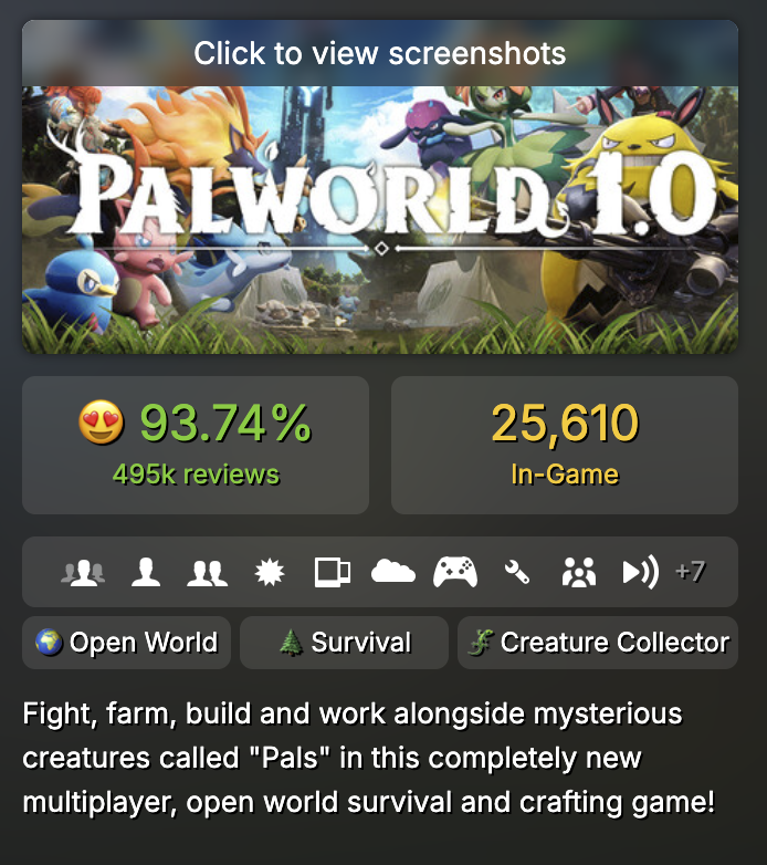 AnAvgGamerPlays's tweet photo. Well.... Well.... 

Slowly but surely a migration is happening.

Is Aniimo the Palworld Killer? https://t.co/PHt06dtuPx